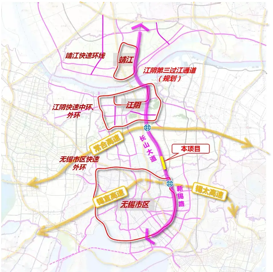 江阴长山大道规划图图片